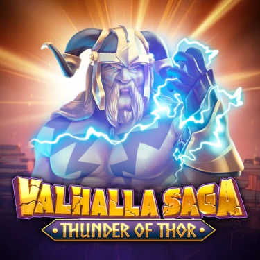 the god thor with thunder wrapped around his hand