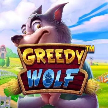 grey wolf on a farm