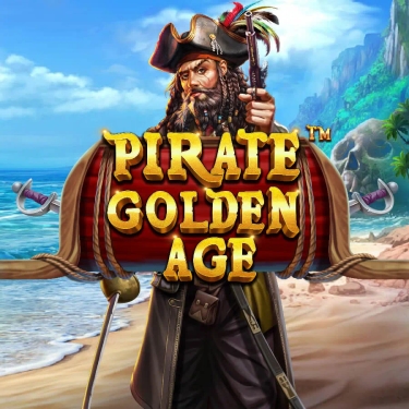 pirate with a knife on a tropical island