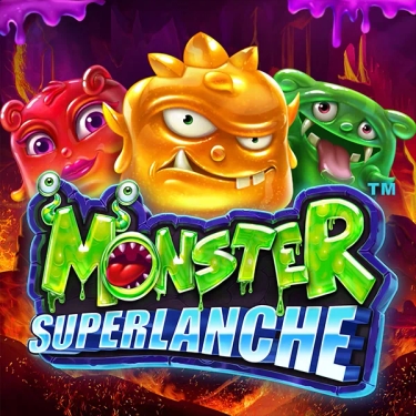 slimy monsters in red, yellow, and red color 
