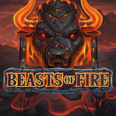 black beast with fiery horns
