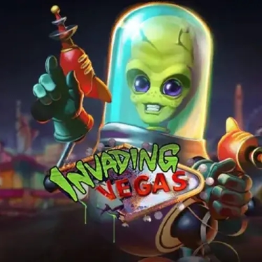 green alien with 2 red guns