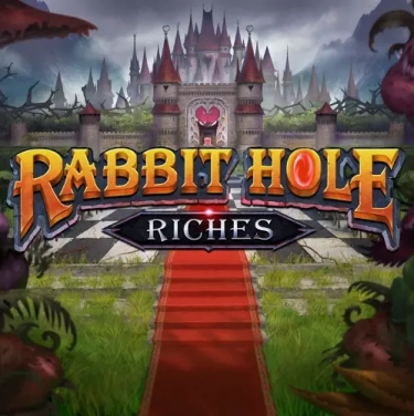 white bunny with a clock in front of a castle
