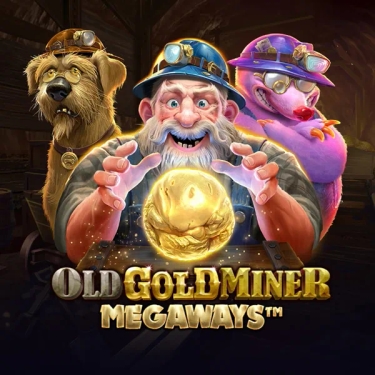 old gold miner with his dogs