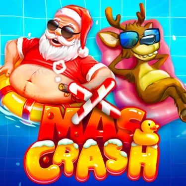 santa and reindeer on topical vacation