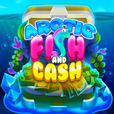 arctic fish and cash in text with ocean background