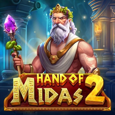 hand of midas 2 in text and king with golden crown