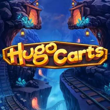 hugo carts title in written in yellow letters 