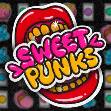 open mouth candy with sweet punks written all over it