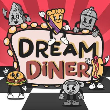 dream diner in black letters