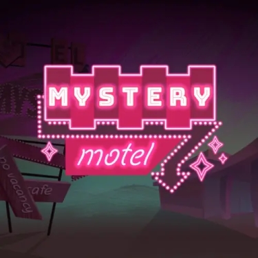 mystery motel slot logo mystery motel neon sign