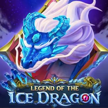 ice dragon standing on a slot title