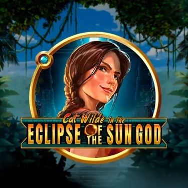 eclipse of the sun slot logo the profile of the brown-haired woman in a jungle