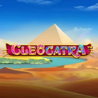 cleocatra slot pyramid in the desert and the blue river