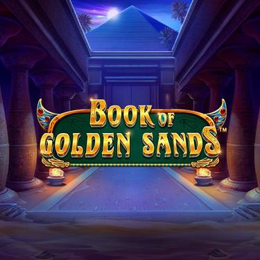 book of golden sands written in golden letters below pyramid 