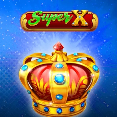 super x slot golden crown with diamonds