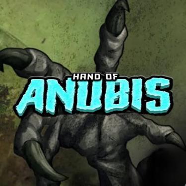 grey monster hand and hand of anubis written on it