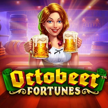 octobeer foprtunes slot german lady holding beer kegs