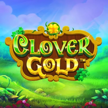 clover gold slot clover gold written in golden and green letters