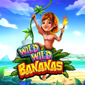 wild wild bananas slot young man swinging on the liana vine