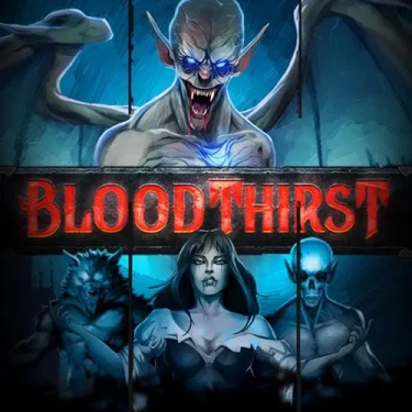 bloodthirst slot bloodsucking monster with neon blue eyes