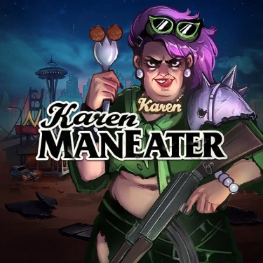 karen maneater slot woman with purple hair