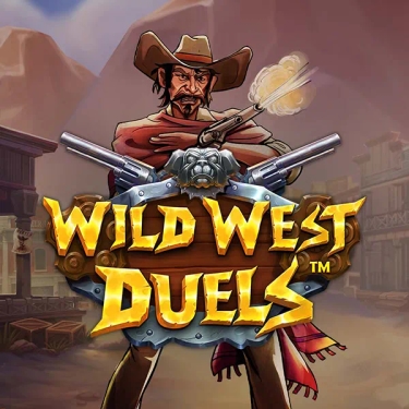 wild west duels slot cowboy firing the revolvers