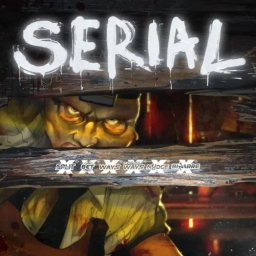 serial disturbed man looking through a hole in the wall
