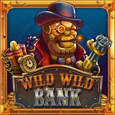 wild wild bank robot with dynamite and machine gun