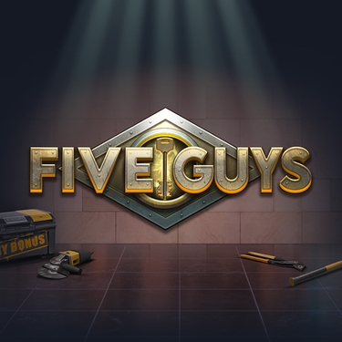 five guys five guys in golden letters