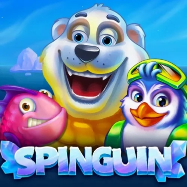 spinguin polar bear, penguin, and fish