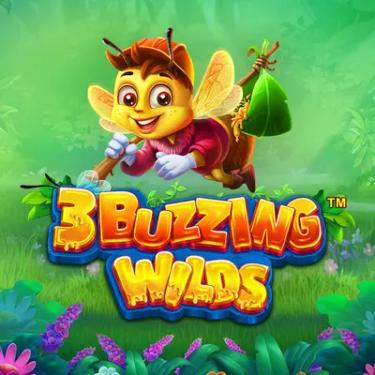 bee flying in 3 buzzing wilds slot