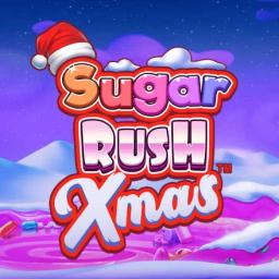 sugar rush in text with santa hat