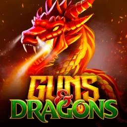 gund and dragond slot by popiplay guns and dragons in text with red dragon in background