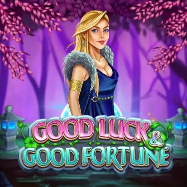 good luck and good fortune girl standing in forest