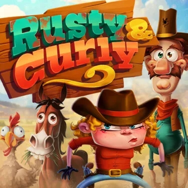 rusty and curly 2 cartoon cowboy characters