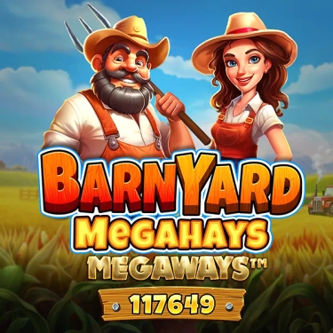 Barnyard Megahays Megaways pragmatic play man and woman farmers