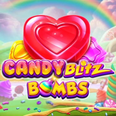 candy blitz bombs red heart and candy blitz bombs in text