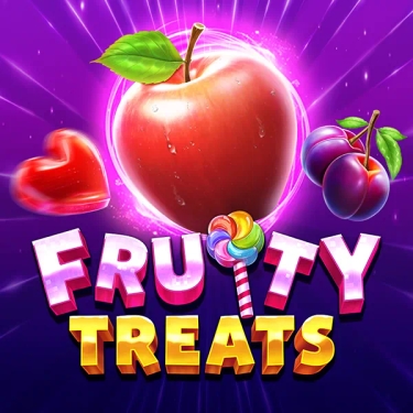 fruity treats different fruits on a purple background