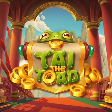 Tai The Toad Hacksaw Gaming Tai The Toad holding a scroll surrounded by gold