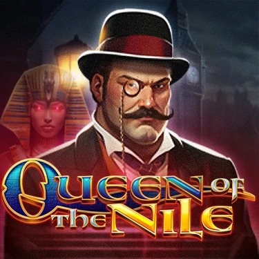 Queen of the Nile Header Detective in the middle and Queen of the Nile text
