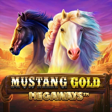 Mustang Gold Megaways Pragmatic Play Mustangs on a Wild West background