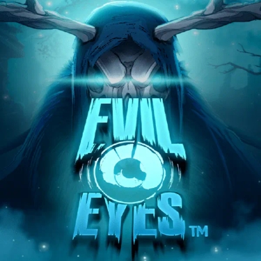Evil Eyes Hacksaw Gaming The titular Evil Eyes as the cover of the slot